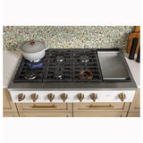 48'' Commercial-Style Gas Rangetop With 6 Burners And Integrated Griddle (Natural Gas)