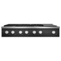 Cafe - 48'' Commercial-Style Gas Rangetop With 6 Burners And Integrated Griddle (Natural Gas) - Matte Black