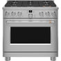 Cafe - 36'' Smart All-Gas Commercial-Style Range With 6 Burners (Natural Gas) - Stainless Steel