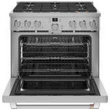 36'' Smart All-Gas Commercial-Style Range With 6 Burners (Natural Gas)