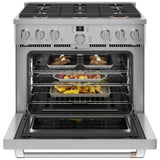 36'' Smart All-Gas Commercial-Style Range With 6 Burners (Natural Gas)
