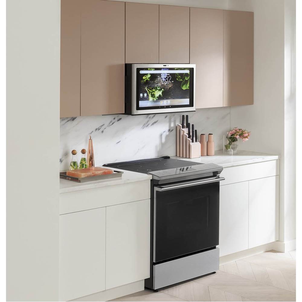 30'' Smart Slide-In, Front-Control, Induction and Convection Range with In-Oven Camera in Platinum Glass
