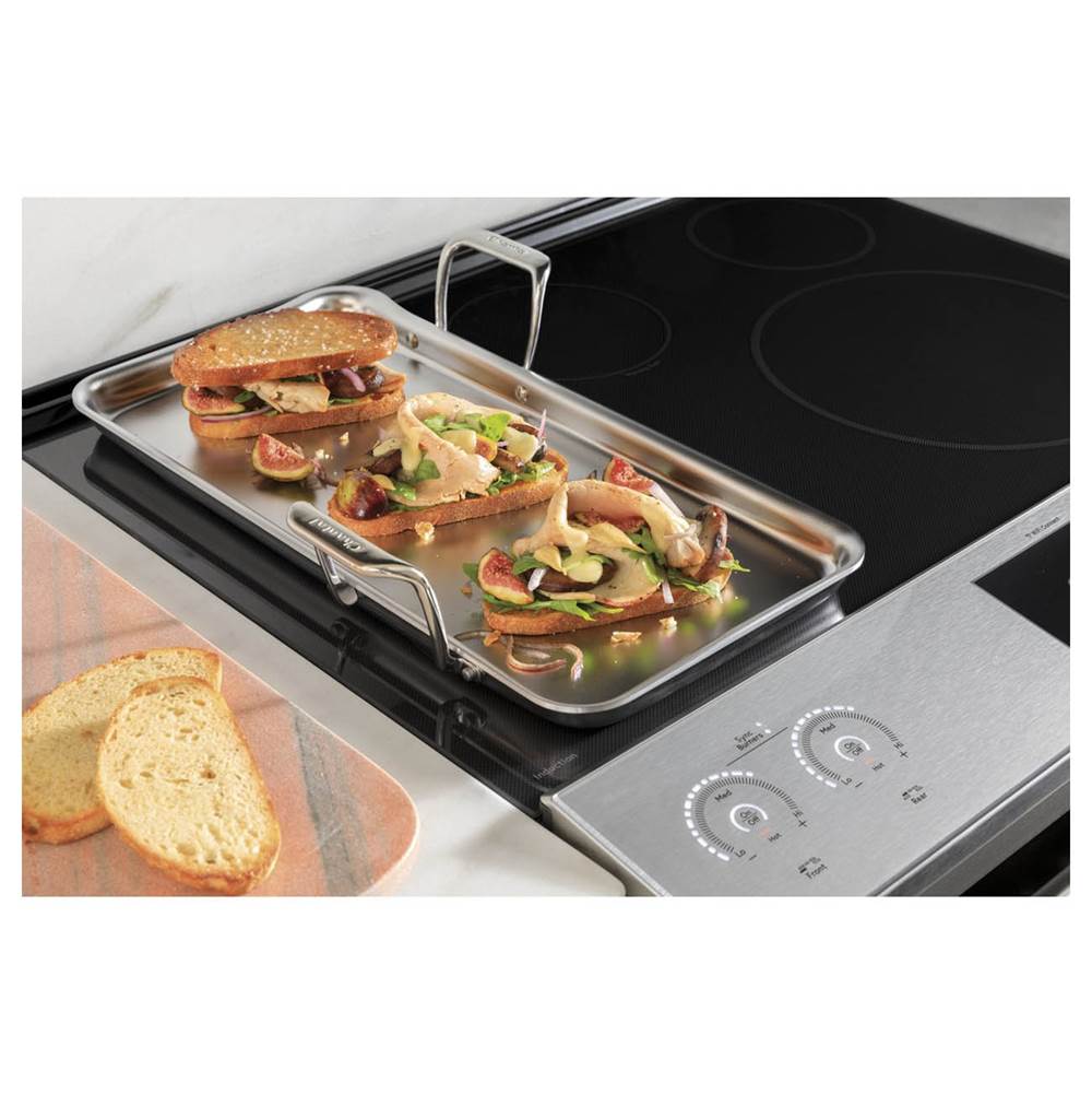 30'' Smart Slide-In, Front-Control, Induction and Convection Range with In-Oven Camera in Platinum Glass