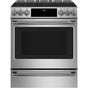 Cafe - CafeE 30'' Smart Slide-In Front Control Induction and Convection Range with Warming Drawer