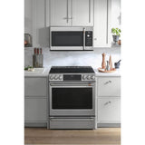 CafeE 30'' Smart Slide-In Front Control Induction and Convection Range with Warming Drawer