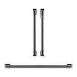 Cafe - 2 French-Door Handles; 1 - 30'' Handle; 4 Knobs - Brushed Black