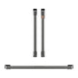 Cafe - 2 French-Door Handles; 1 - 30'' Handle; 4 Knobs - Brushed Black