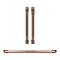 Cafe - 2 French-Door Handles; 1 - 30'' Handle; 4 Knobs - Brushed Copper