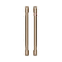 Cafe - 2 French-Door Handles; 2 Knobs - Brushed Bronze