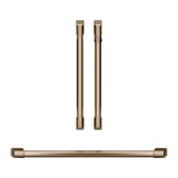 Cafe - 2 French-Door Handles; 1 - 30'' Handle; 4 Knobs - Brushed Bronze