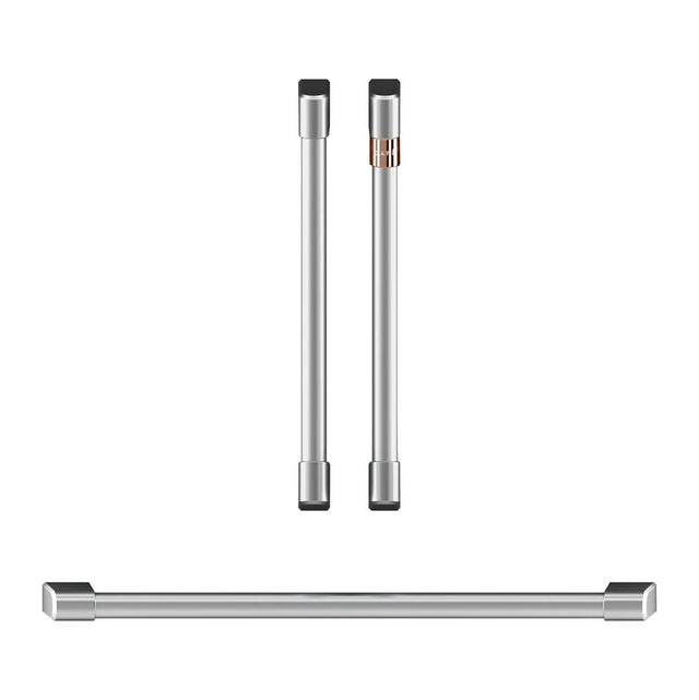 Cafe - 2 French-Door Handles; 1 - 30'' Handle; 4 Knobs - Brushed Stainless