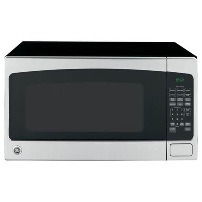 GE Appliances - GE 2.0 Cu. Ft. Capacity Countertop Microwave Oven - Stainless Steel/Black
