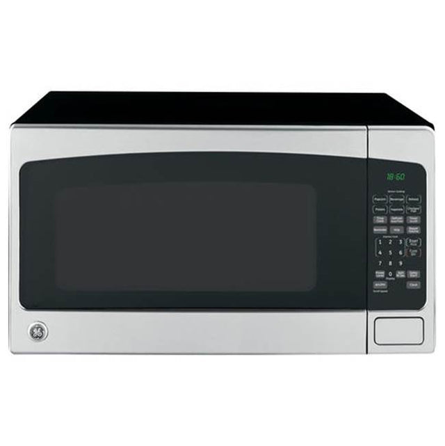 GE Appliances - GE 2.0 Cu. Ft. Capacity Countertop Microwave Oven - Stainless Steel/Black