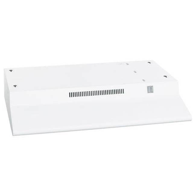 GE Appliances - GE Non-Vented Standard Range Hood - White on White