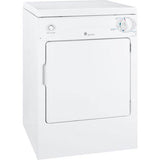GE Appliances - GE Spacemaker 120V 3.6 cu. ft. Capacity Portable Electric Dryer - White on White