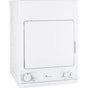 GE Appliances - GE Spacemaker 240V 3.6 cu. ft. Capacity Stationary Electric Dryer - White on White