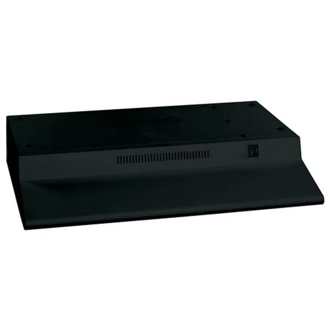 GE Appliances - GE Non-Vented Standard Range Hood - Black on Black
