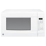 GE Appliances - GE 1.4 Cu. Ft. Countertop Microwave Oven - White on White