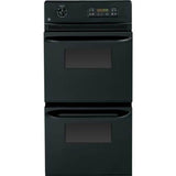 GE Appliances - GE 24'' Double Wall Oven - Black on Black