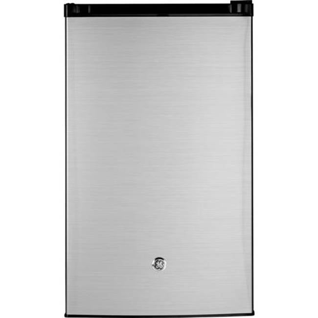 GE Appliances - GE Compact Refrigerator - CleanSteel