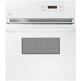 GE Appliances - GE 24'' Electric Single Self-Cleaning Wall Oven - White on White
