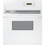 GE Appliances - GE 24'' Electric Single Self-Cleaning Wall Oven - White on White
