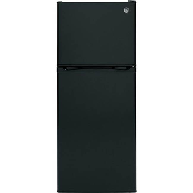 GE Appliances - GE ENERGY STAR 11.6 cu. ft. Top-Freezer Refrigerator - Black