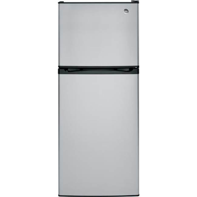 GE Appliances - GE ENERGY STAR 11.6 cu. ft. Top-Freezer Refrigerator - Stainless Steel