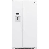 GE Appliances - GE 21.9 Cu. Ft. Counter-Depth Side-By-Side Refrigerator - White