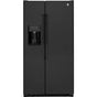 GE Appliances - GE 21.9 Cu. Ft. Counter-Depth Side-By-Side Refrigerator - Black