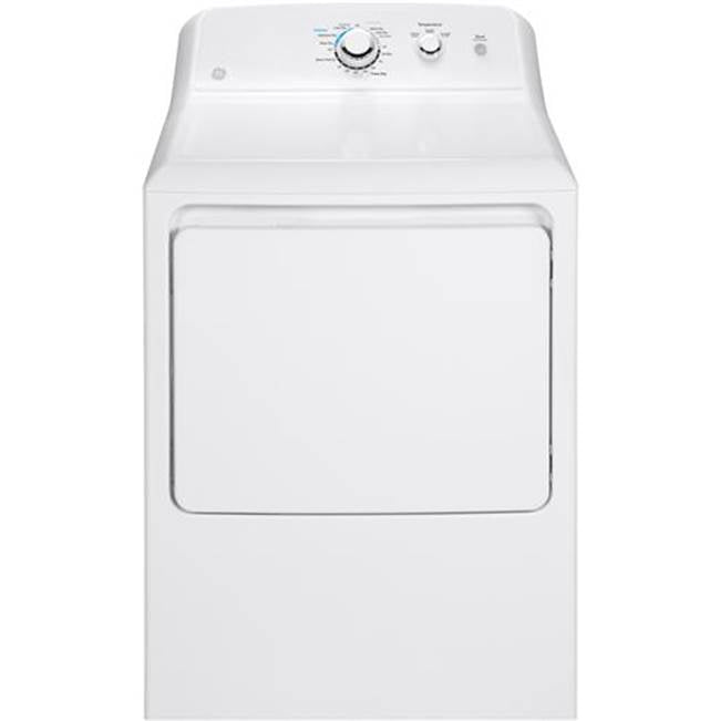 GE Appliances - GE 7.2 cu. ft. Capacity aluminized alloy drum Gas Dryer - White