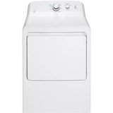 GE Appliances - GE 6.2 cu. ft. Capacity aluminized alloy drum Electric Dryer - White