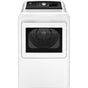 GE Appliances - 7.4 Cf Elec Tl Matching Dryer, Sensor Dry, Glass Door, Single Knob Electronics, White - White,Silver