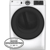 GE Appliances - GE Long Vent 7.8 Cu. Ft. Capacity Smart Electric Dryer