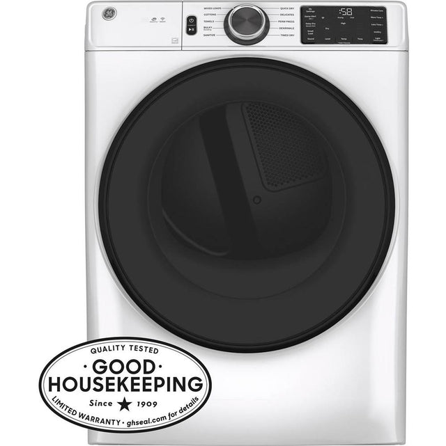 GE Appliances - GE Long Vent 7.8 Cu. Ft. Capacity Smart Electric Dryer