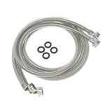GE Appliances - Washing Machine Universal 6''E stainless steel hoses with 90Degrees Elbow '''' 2 hose package