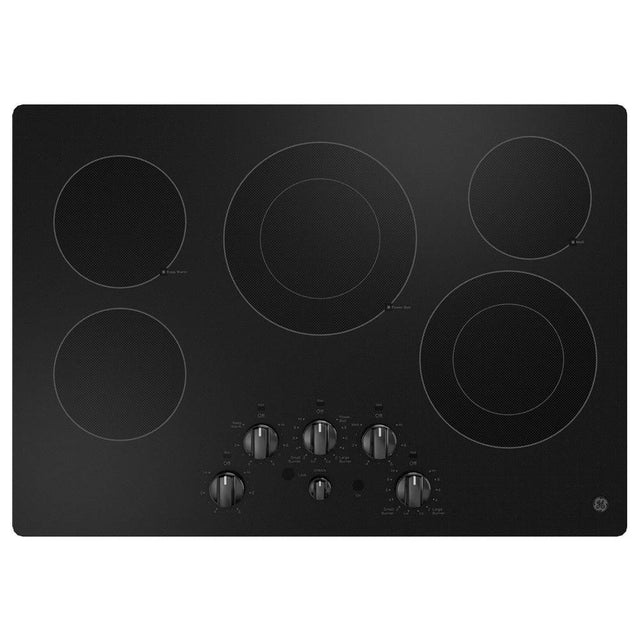 GE Appliances - 30'' Cooktops - Radiant - Black on Black