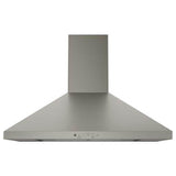 GE Appliances - GE 30'' Wall-Mount Pyramid Chimney Hood - Fingerprint Resistant Slate