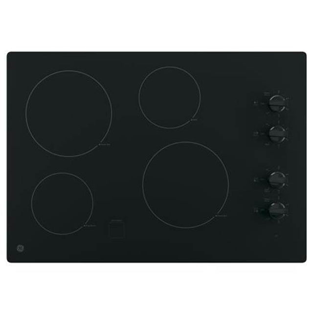 GE Appliances - GE 30'' Built-In Knob Control Electric Cooktop - Black