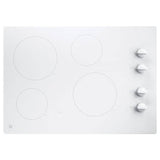GE Appliances - GE 30'' Built-In Knob Control Electric Cooktop - True White