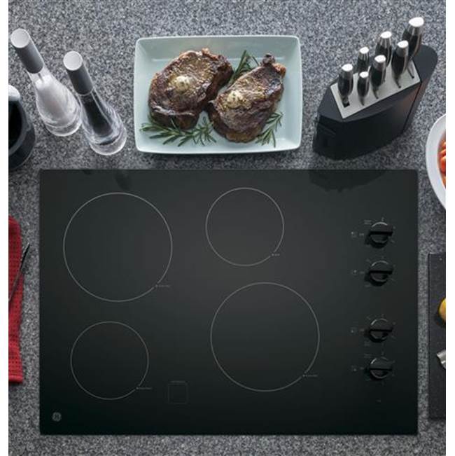 GE 30'' Built-In Knob Control Electric Cooktop