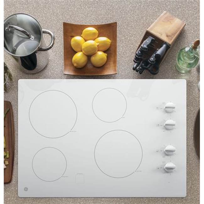 GE 30'' Built-In Knob Control Electric Cooktop