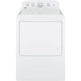 GE Appliances - GE 7.2 cu. ft. Capacity aluminized alloy drum Electric Dryer - White