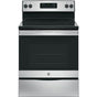 GE Appliances - GE 30'' Free-Standing Electric Range - Stainless Steel/Black