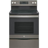 GE Appliances - GE 30'' Free-Standing Electric Range - Fingerprint Resistant Slate