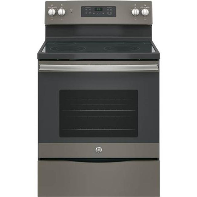 GE Appliances - GE 30'' Free-Standing Electric Range - Fingerprint Resistant Slate