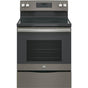 GE Appliances - GE 30'' Free-Standing Electric Range - Fingerprint Resistant Slate