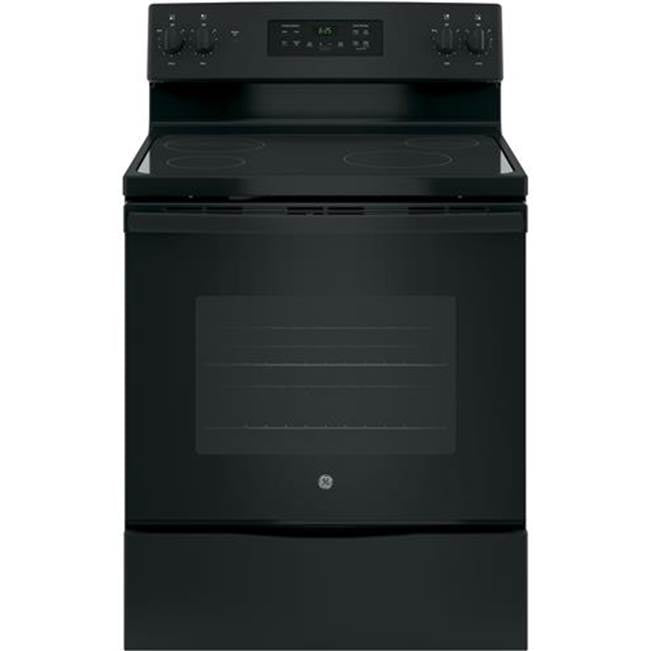 GE Appliances - GE 30'' Free-Standing Electric Range - Black