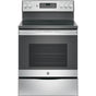 GE Appliances - GE 30'' Free-Standing Electric Convection Range - Stainless Steel/Gray