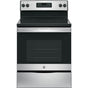 GE Appliances - GE 30'' Free-Standing Electric Range - Stainless Steel/Black